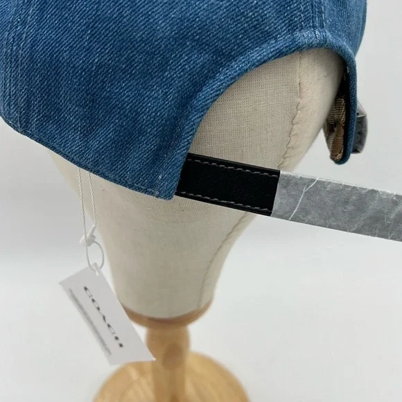 Coach Signature Denim Baseball Hat - Picture 5 of 13